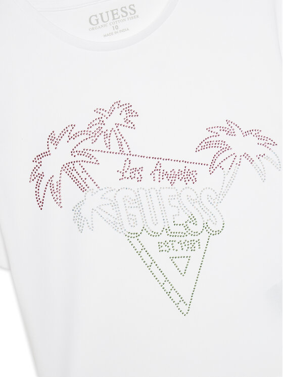 Guess Guess T-krekls J5GI32 K8HM4 Balts Regular Fit