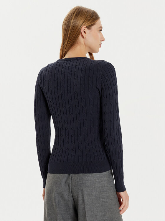 Gant Gant Kardigan 4800103 Granatowy Slim Fit