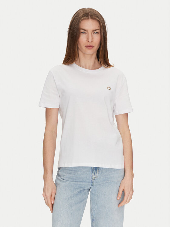 TWINSET TWINSET T-Shirt 251TP2074 Biały Regular Fit
