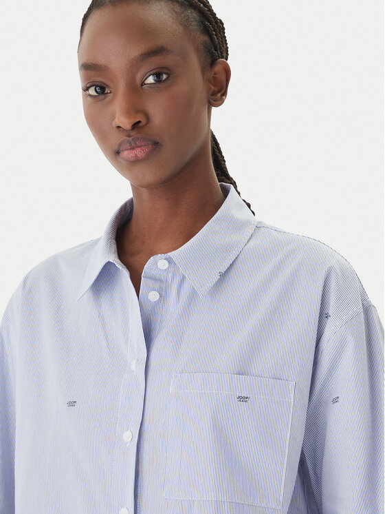 JOOP! Jeans JOOP! Jeans Srajca Basima 10019224 30101901 Modra Oversize
