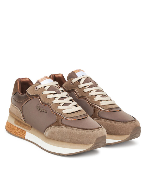 Pepe Jeans Pepe Jeans Snīkeri Rusper Glam W PLS600008 Brūns