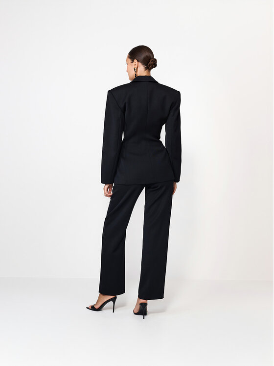 La Mania La Mania Společenské kalhoty TALLEY Černá Basic Fit