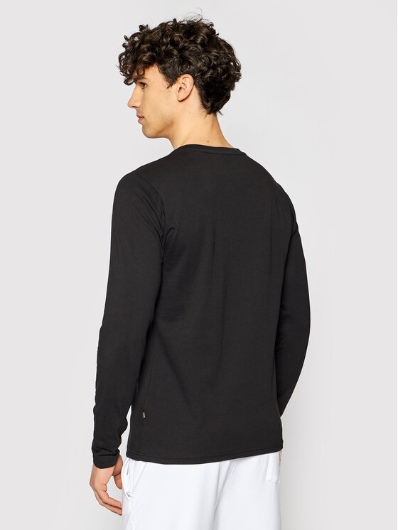 Alpha Industries Alpha Industries Longsleeve Basic T-Ls 100510 Czarny Standard Fit