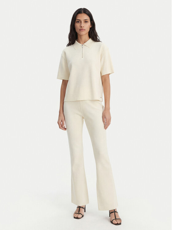 Calvin Klein Calvin Klein Tricou polo LV044E241G Bej Relaxed Fit