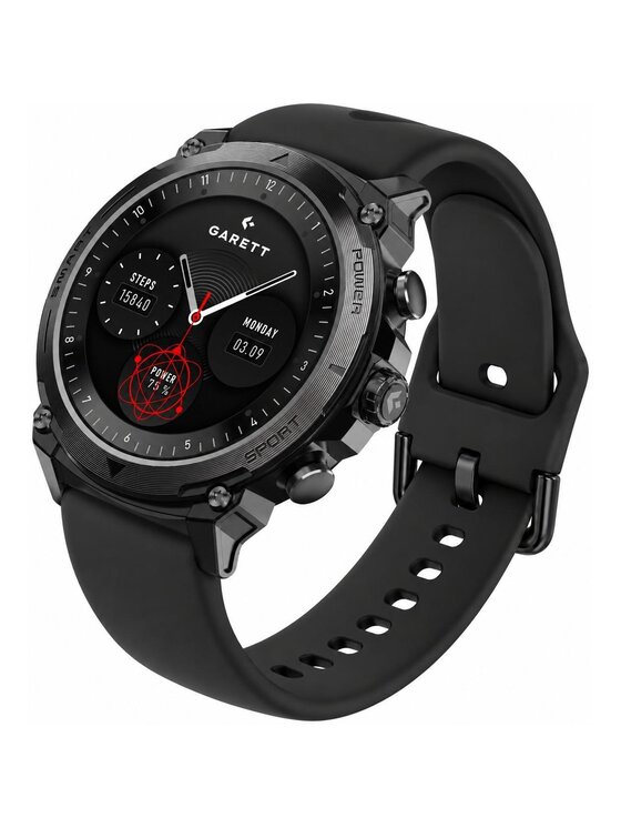 Garett Garett Zegarek 5904238486856-PAY-BLACK Czarny