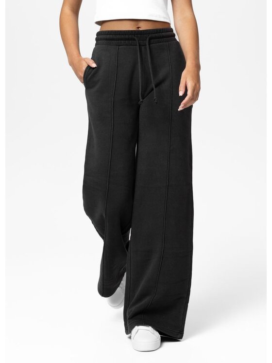 PITBULL PITBULL Spodnie dresowe Washed LOVIA WIDE LEG Szary Regular Fit
