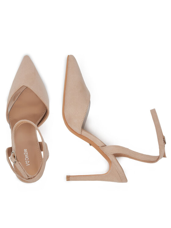 DeeZee DeeZee Pantofi cu toc subțire HT5846-46 Bej
