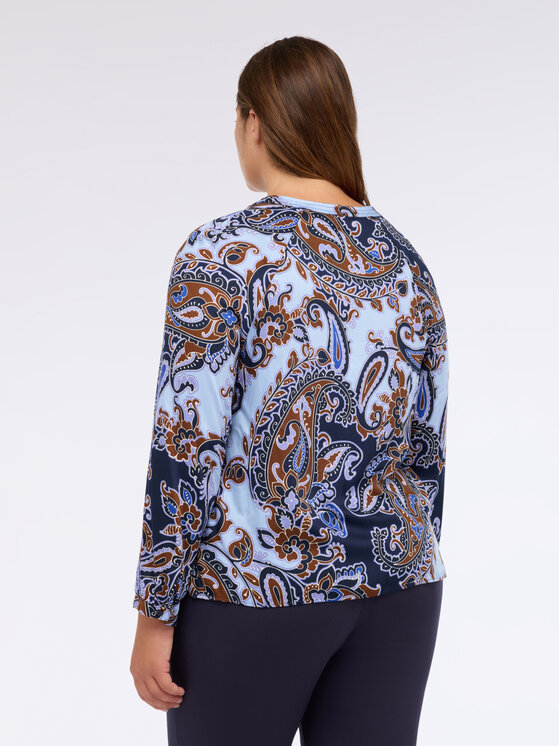 Fiorella Rubino Fiorella Rubino Bluzka 2013T002388N0R4 Niebieski Regular Fit