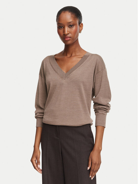 BOSS BOSS Megztinis Freeslyn 50563400 Ruda Regular Fit