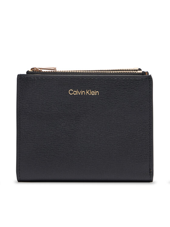Calvin Klein Novčanik Foil Logo Dbl Zip Cardcase LV04F1135G Crna