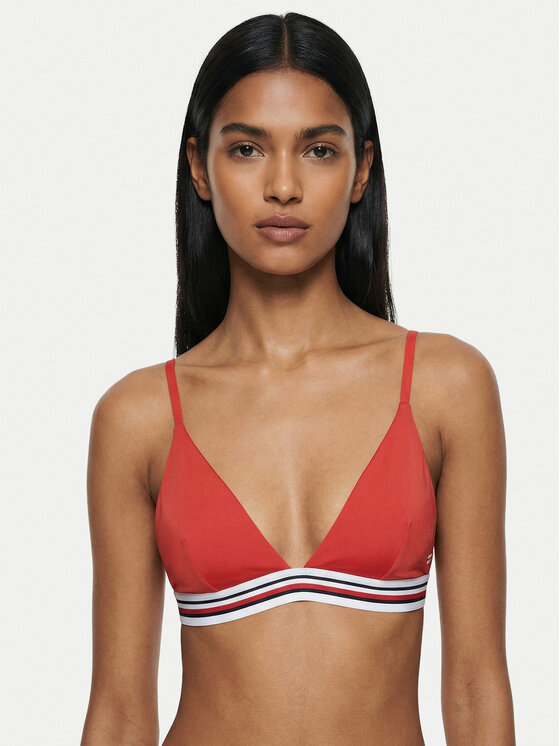 Tommy Hilfiger Tommy Hilfiger Vrchný diel bikín Cheeky UW0UW06350 Červená