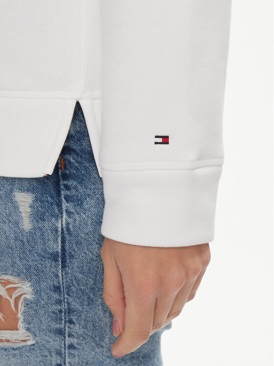 Tommy Hilfiger Tommy Hilfiger Mikina Heritage WW0WW31998 Biela Regular Fit
