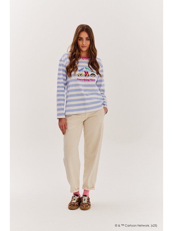 NAOKO NAOKO S dlhými rukávmi Powerpuff Girls Modrá Regular Fit