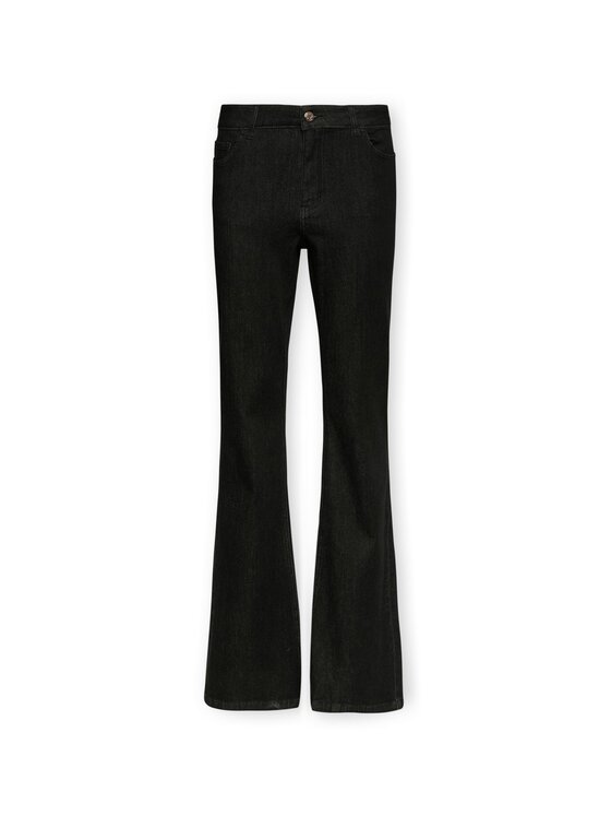 Elena Mirò Elena Mirò Jeansy P416G000428N033 Czarny Flare Fit