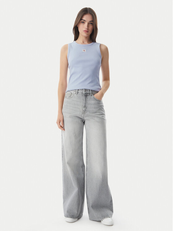 Calvin Klein Jeans Calvin Klein Jeans топ LV047C201G Светлосин Slim Fit