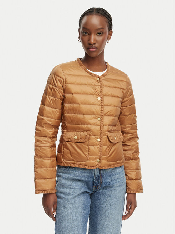 Tommy Hilfiger Tommy Hilfiger Prijelazna jakna WW0WW49660 Svijetlo smeđa Slim Fit