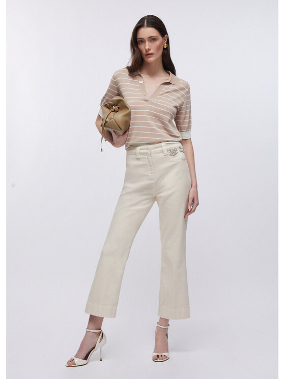 Liu Jo Liu Jo Maglione TA6215MS55NC3889 Beige Regular Fit