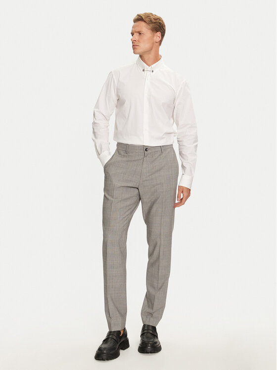 HUGO Hugo Marškiniai Vikko 50524838 Balta Modern Fit
