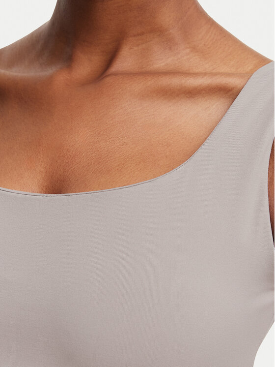 Guess Guess Top V6YP18 K4788 Beżowy ciemny Slim Fit