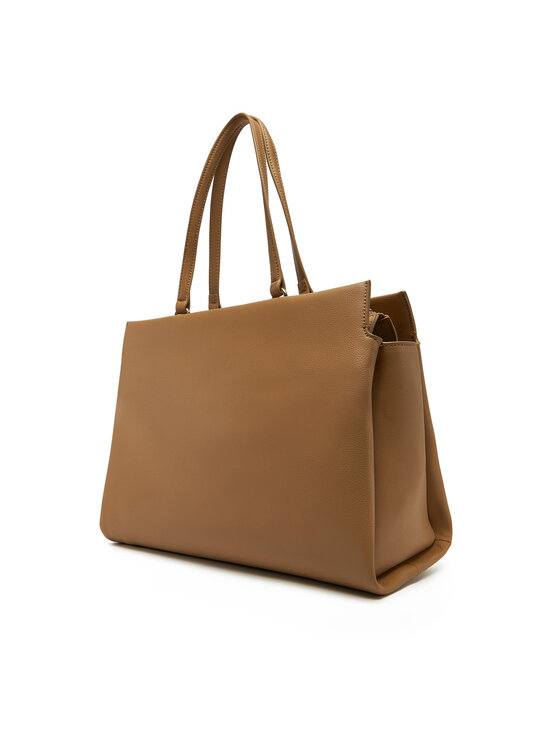 Tommy Hilfiger Tommy Hilfiger Torbica Th Legacy Tote AW0AW17197 Smeđa