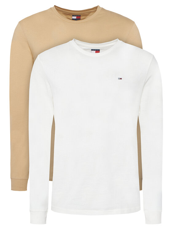 Tommy Jeans Set de bluze cu mânecă lungă DM0DM22148 Colorat Slim Fit