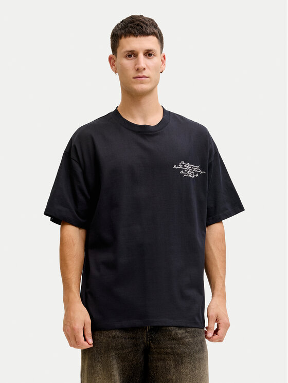 Jack & Jones Jack & Jones T-krekls Dust 12292982 Melns Loose Fit