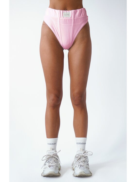 MissDenim MissDenim Figi brazylijskie z wysokim stanem Brazilian Panties Różowy