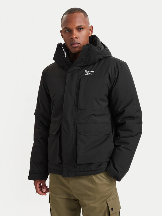 Reebok Geacă de iarnă RCC00078 Negru Regular Fit