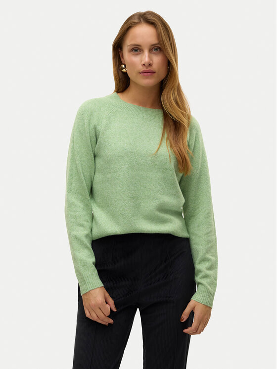 Vero Moda Vero Moda Svetr Doffy 10201022 Zelená Regular Fit