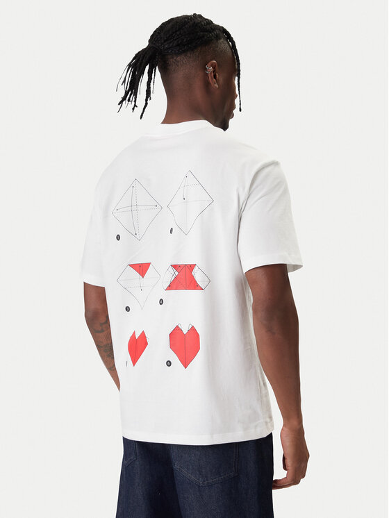 HUGO HUGO T-Shirt Dalentin 50553429 Bílá Relaxed Fit