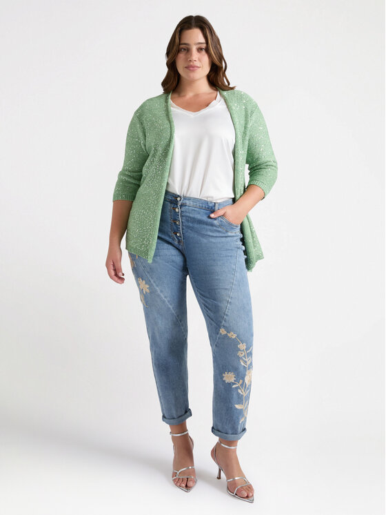 Fiorella Rubino Fiorella Rubino Cardigan M574L007946N015 Nero A-Line Fit