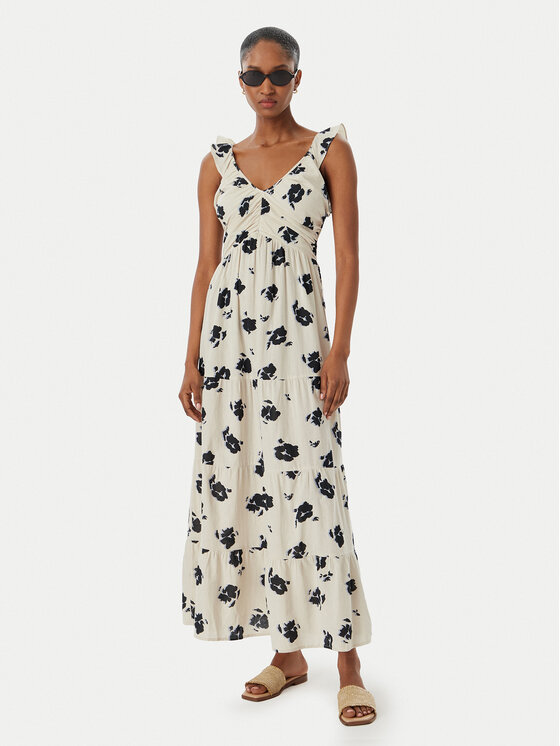 Vero Moda Vero Moda Nyári ruha Dicthe 10341603 Bézs Regular Fit