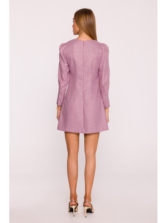 Made of Emotion Made of Emotion Sukienka wieczorowa M870 Brązowy Modern Slim Fit