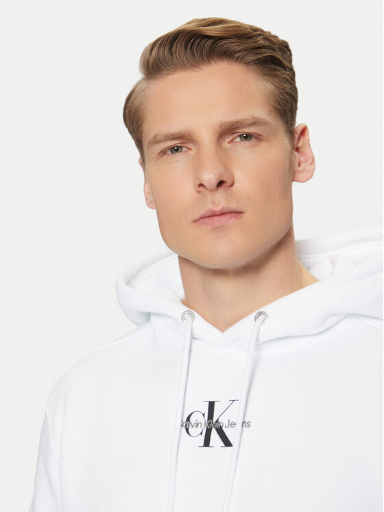Calvin Klein Jeans Calvin Klein Jeans Mikina J30J323749 Bílá Regular Fit