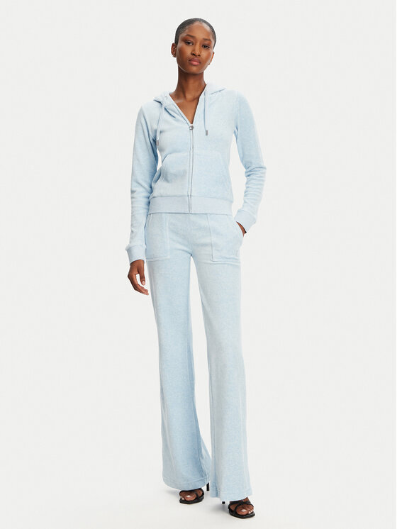 Juicy Couture Juicy Couture Mikina Robertson JCAP176 Modrá Slim Fit