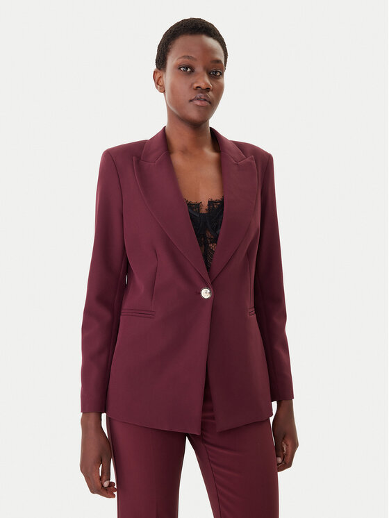 Maryley Maryley Suknjič 25IB187/M06/43BU Bordo rdeča Regular Fit