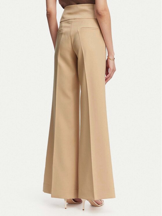 ACCESS FASHION ACCESS FASHION Bavlnené nohavice 63-5022-135 Béžová Flare Fit