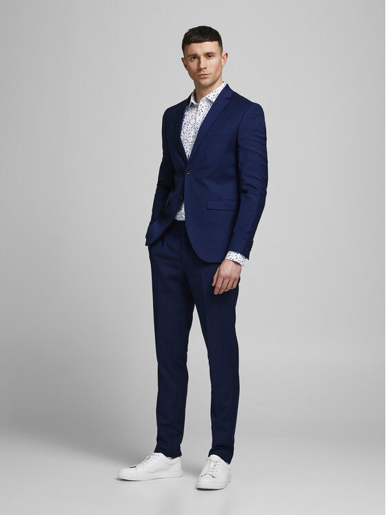 Jack & Jones Jack & Jones Öltöny Franco 12181339 Sötétkék Super Slim Fit