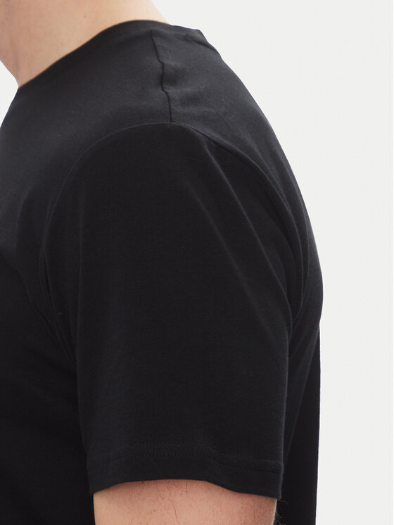 Lee Lee T-Shirt Patch 112367186 Czarny Regular Fit