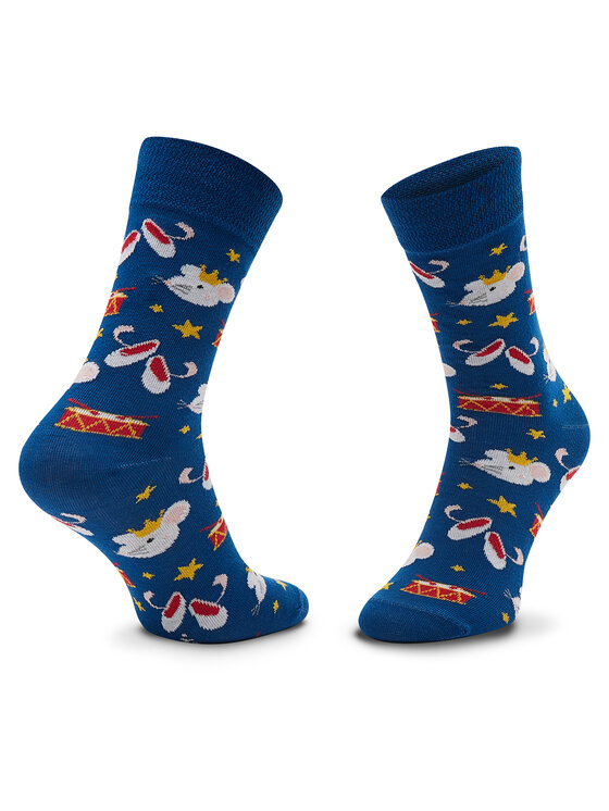 Zooksy Zooksy Zestaw 2 par wysokich skarpet unisex Mixtury Bajkowe Niebieski