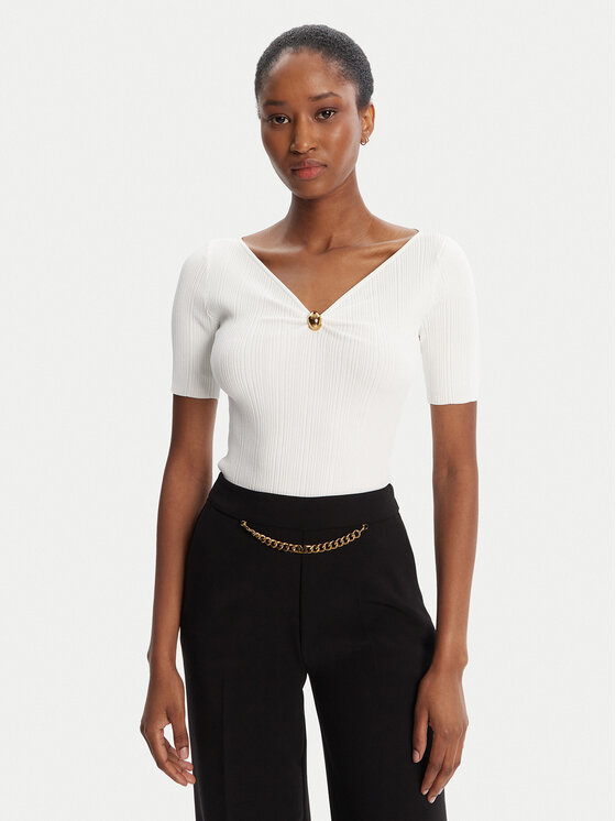 Marciano Guess Marciano Guess Pulover 5YGR02 5875Z Alb Regular Fit