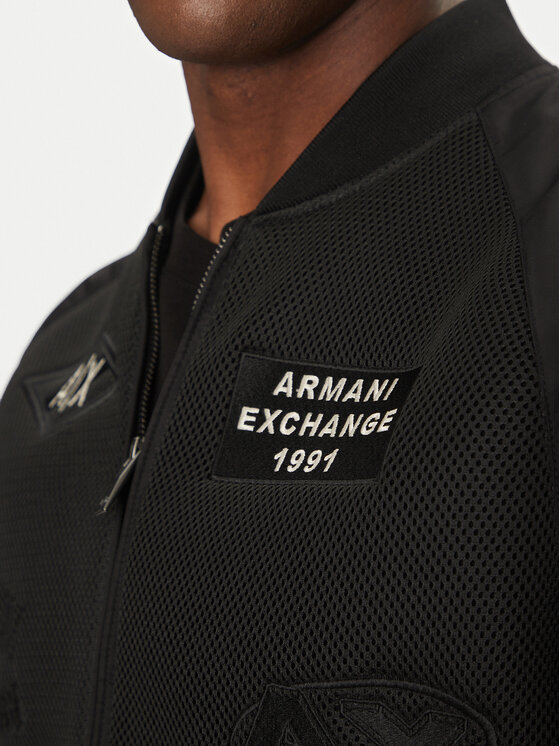 Armani Exchange Armani Exchange Bomber striukė XM000388 AF13130 UC001 Juoda Regular Fit