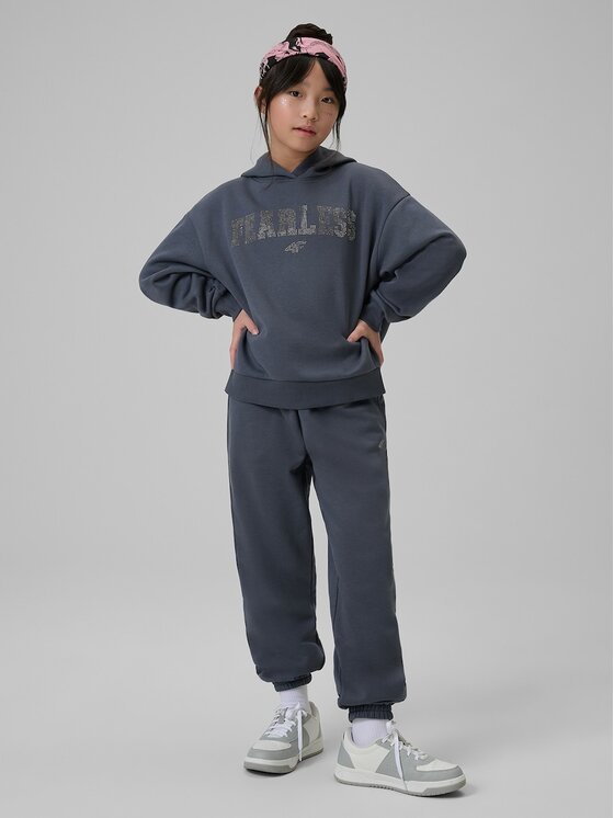 4F 4F Mikina 4FJRSS26TSWSF2627-22S Černá Loose Fit