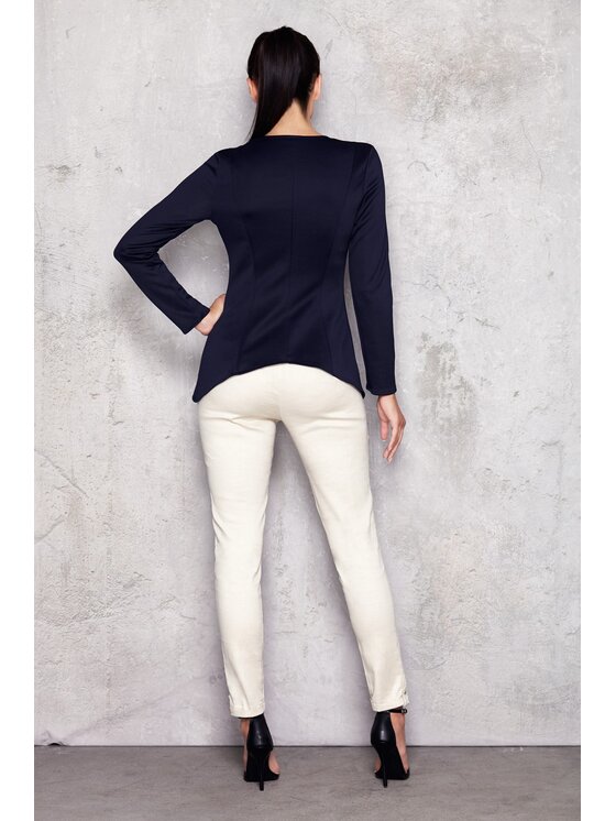 Infinite You Infinite You Bluzka M002 Granatowy Basic Fit
