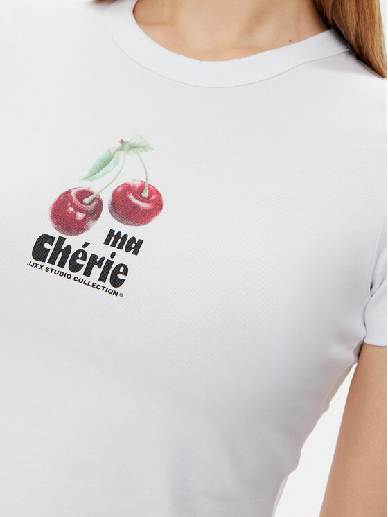 JJXX JJXX Marškinėliai Gigi 12277657 Balta Stretch Fit