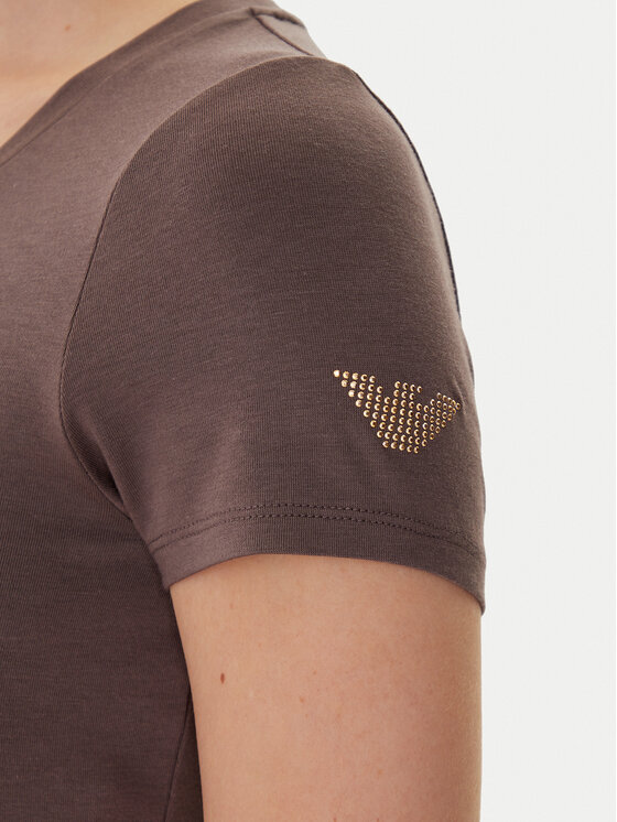 EA7 Emporio Armani EA7 Emporio Armani T-krekls 8NTT65 TJDQZ U6063 Brūns Slim Fit