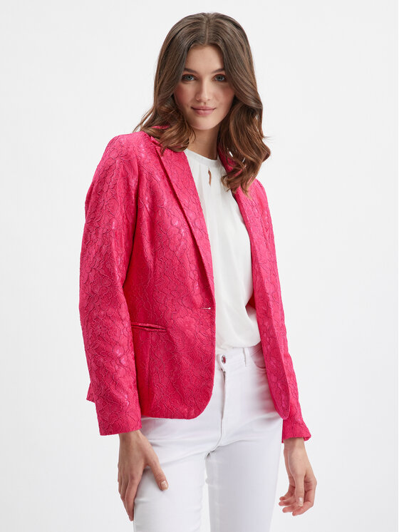 Orsay Orsay Marynarka 482456307000__40 Różowy Regular Fit