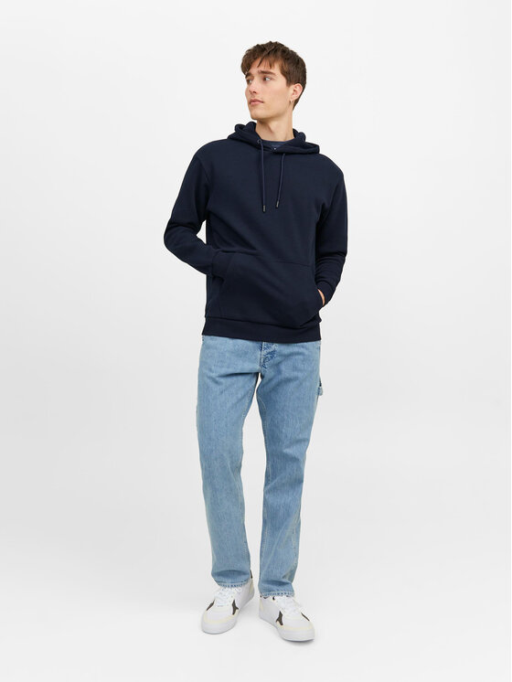 Jack&Jones Jack&Jones Majica dugih rukava Bradley 12249340 Tamnoplava Relaxed Fit