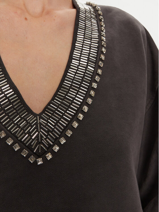 PINKO PINKO Džemperis ar kapuci Raboni 104458 A297 Pelēks Regular Fit