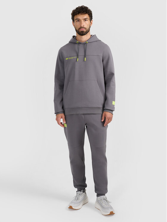 4F 4F Spodnie dresowe SIMPLE UTILITY Szary ciemny Regular Fit